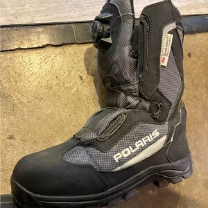 Polaris Black and Gray Snow Boot